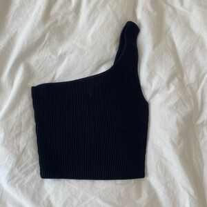 Aritzia babaton sculpt knit one shoulder tank